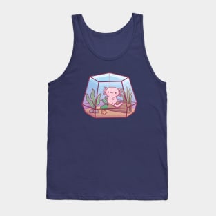 Cute Axolotl In Aquarium Tank Top